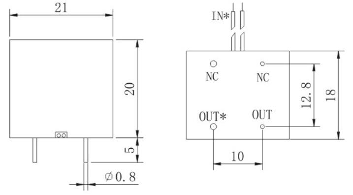 TR2121-3 Ultramicro current transformer TR2121-3 Ultramicro current transformer